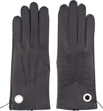 Ami Guanti in Pelle - - Accessories - unisex - Nero - 9 IN
