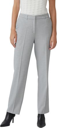 s.Oliver Black Label Anzughose S.OLIVER BLACK LABEL, Damen, Gr. 34, N-Gr, grau, Piqu&eacute;, Obermaterial: 49% Polyester, 48% Viskose, 3% Elasthan. Futter: 100% Polyester, unifa