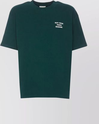 Dr&ocirc;le de Monsieur crewneck graphic print short sleeves slogan t-shirt