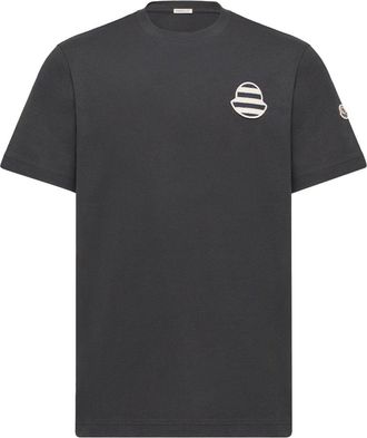 Moncler STRIPE LOGO T SHIRT Size: L, colour: NAVY