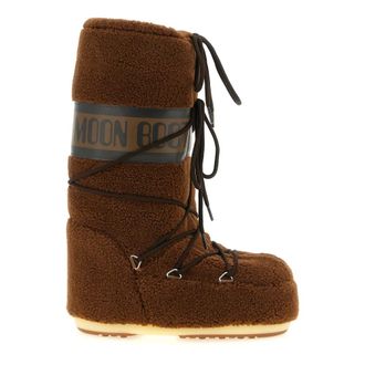 Moon Boot Icon Fleece Boot - Dames - Schoenen - Bruin - Maat: 35 EU Fleece