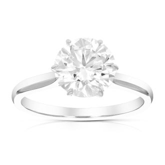 Vir Jewels 2 cttw Lab Grown Diamond Engagement Solitaire Ring in 14K White Gold For Women