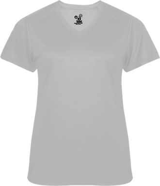 Badger Ultimate SoftLock Womens V-Neck T-Shirt