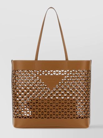 Prada na leather beach bag