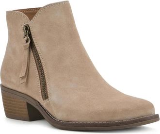 White Mountain Womens White Mountain Altos W34730 Boots Beige Suede Ankle Dress Bootie RHS7344