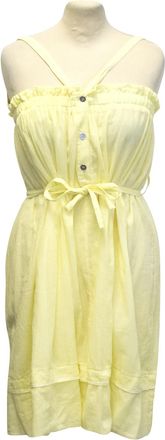 Hussein Chalayan yellow summer dress Size M