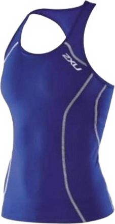 2XU Womens Tri Singlet In Royal Blue