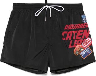 Dsquared2 Costume da bagno con logo - Nero