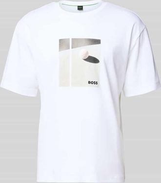 HUGO BOSS Relaxed Fit T-Shirt aus reiner Baumwolle Modell JOIN in Weiss, Größe XXXL
