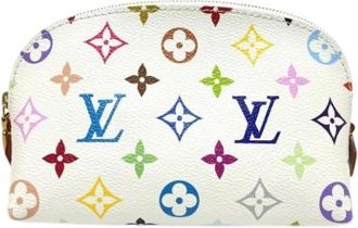 Louis Vuitton Tweedehands Canvas Louis Vuitton tassen - Dames - Vintage Clutch - Veelkleurig - ONE Size - Vintage
