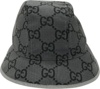 Gucci Pre-owned Accessories, female, Gray, Size: ONE SIZE Pre-owned Polyester hats