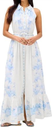 Allison Juniper Maxi Dress In Floral