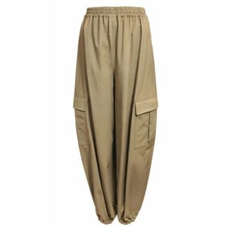 Max Mara Glauco Broek - Dames - Broeken - Bruin - Maat: 2XS Katoen