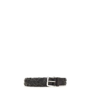 Gianni Chiarini Belts, male, Black, Size: ONE SIZE Leather Belt 3.5 cm