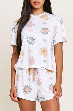 Honeydew Intimates Star Seeker T-Shirt & Shorts Pajama Set in Ivory Western Suns at Nordstrom, Size X-Small