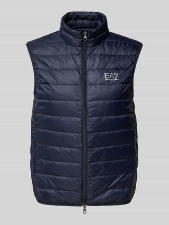 Emporio Armani Daunenweste mit Stehkragen Modell TRAIN in Dunkelblau, Gr&ouml;&szlig;e S