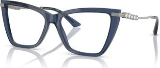 Jimmy Choo London 53mm Cat Eye optical glasses in Blue at Nordstrom