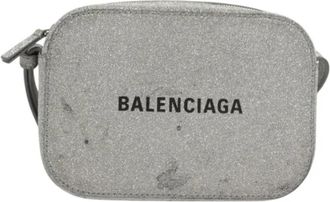 Balenciaga Pre-owned Leather balenciaga-bags - Dames - Vintage Schoudertas - Grijs - ONE Size - Leer - Vintage