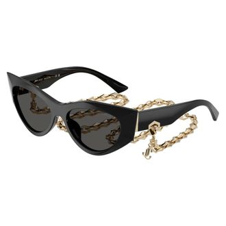Jimmy Choo London Sunglasses, female, Black, Size: 53 MM Stylish Sunglasses in Black