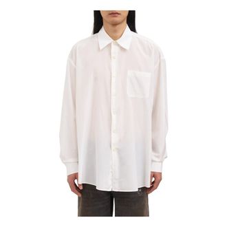 Our Legacy Casual Shirts, male, White, Size: M Borrowed Shirt