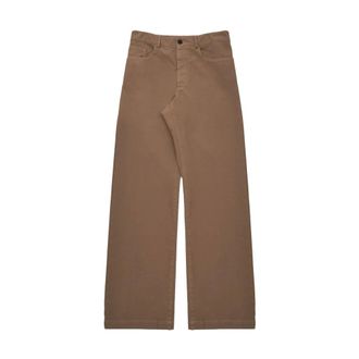 Dries Van Noten Pantaloni Peyter in cotone sovratinto - - Trousers - Uomo - Marrone - W34