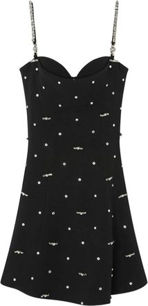Versace Cielo Stellato crepe mini dress - Black