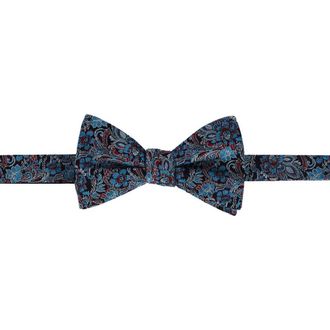 Trafalgar Store Enzo Exploded Floral Silk Bow Tie in Multiple at Nordstrom