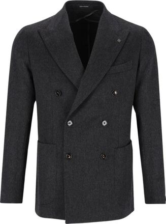Tagliatore Montecarlo Colbert - Heren - Jassen - Grijs - Maat: M Zijde