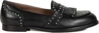 Del Duca Loafers met franje en studs - Zwart