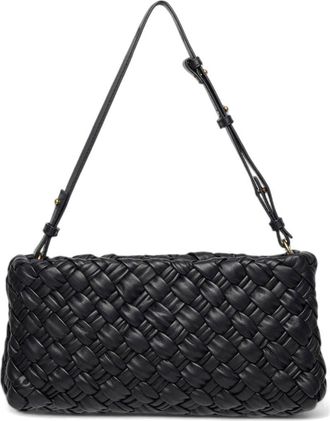 Walter Baker Whitley Woven Leather Clutch in Black at Nordstrom Rack