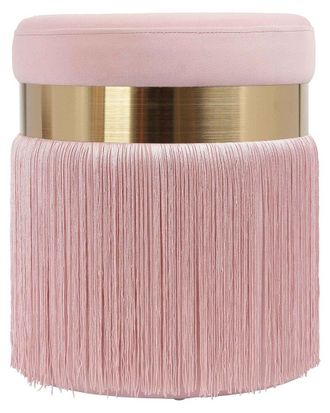 TOV Furniture Tov Furniture Melody Tasseled Ottoman