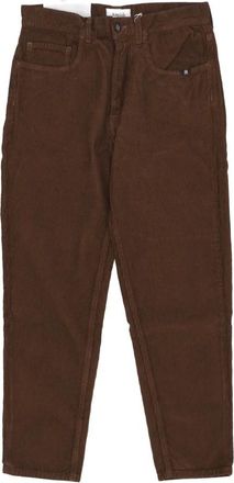 Amish Corduroy Velvet Mens Pants - Heren - Vrijetijds broeken - Bruin - W34 - Katoen - Broeken