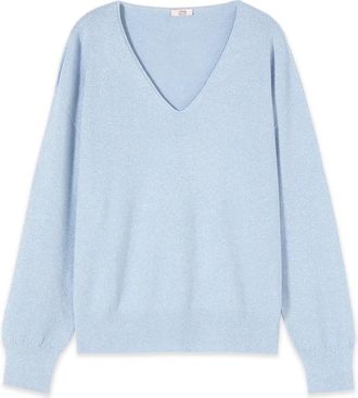 Oltre Dames, Truien, Blauw, Maat: L/Xl Poliester