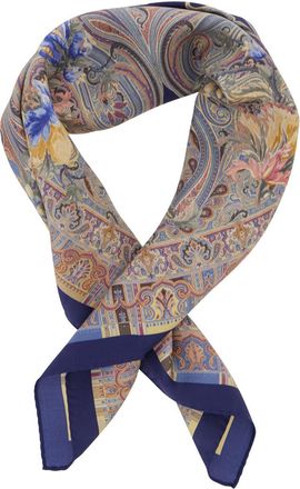 Etro Womens Scarf Paisley Silk Multicolour Scarfs