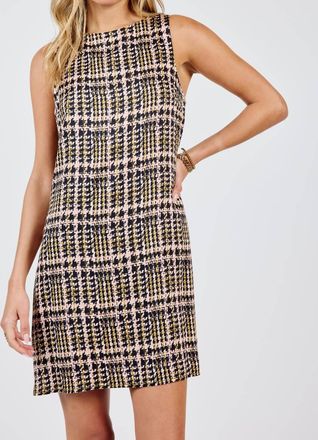 Sadie & Sage Blake Plaid Dress In Black Multi