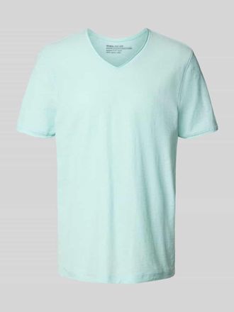 Mc Neal T-Shirt mit V-Ausschnitt in Helltuerkis, Gr&ouml;&szlig;e L