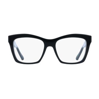 Ferragamo SF3022001 Black Acetate Rectangle Eyeglasses - Black