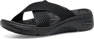 Skechers On-The-Go GO Walk Arch Fit 2.0 Sandals - Grace Womens Sandals Black/Black : 11 B - Medium, Synthetic