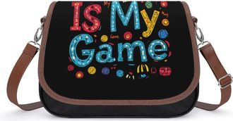 Generic Bingo Is My Game Womens Crossbody Bag Fashion Shoulder Handbags Message Tote Bag with Adjustable Strap