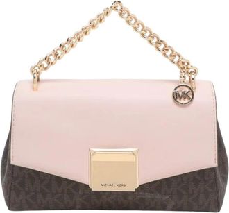 Michael Kors Pre-owned Canvas Crossbody Tas - Dames - Vintage Schoudertas - Bruin - ONE Size - Leer - Vintage