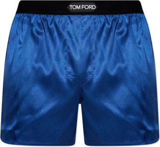 Tom Ford Silk Boxers - Heren - Onderbroek - Blauw - XL - Ondergoed