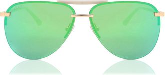 DIFF Eyewear Tahoe DE01-0181-GDGIN Mens Sunglasses Gold Size 65