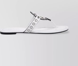 Tory Burch eyelet stud flat sole sandal