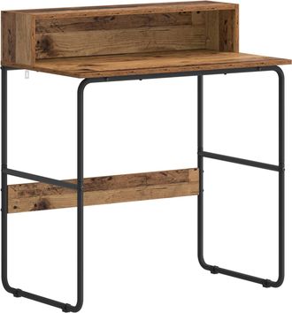 vidaXL Escritorio Con Almacenamiento Madera Envejecida 80 X 50 X 91 Cm Vidaxl