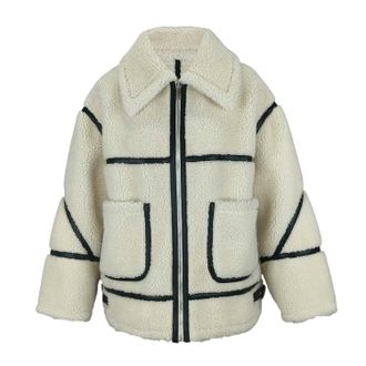 Jack Wills Damesjas van schapenvacht (Cr&egrave;me)