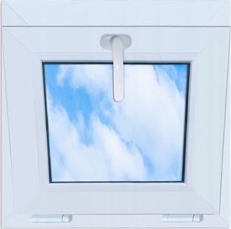 OEM Ventana De Pvc Blanca, Abatible, 50x50, Nueva, 500x500, Doble Acristalamiento, Abatible, Superior