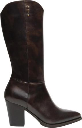 Nero Giardini High Boots - Dames - Hoge Laarzen - Bruin - 38 EU - Leer - Schoenen