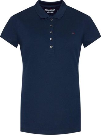 Tommy Hilfiger Dames, Tops, Blauw, Maat: 2XS Katoen