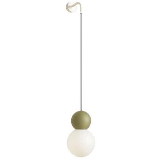 Top-Light Applique moderno top light cottage 1228 a g9 led vetro metallo, colore verde