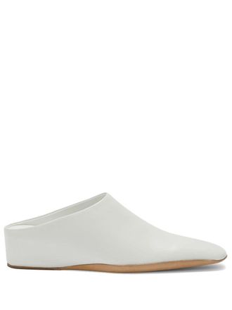 Jil Sander Mules a punta quadrata - Bianco